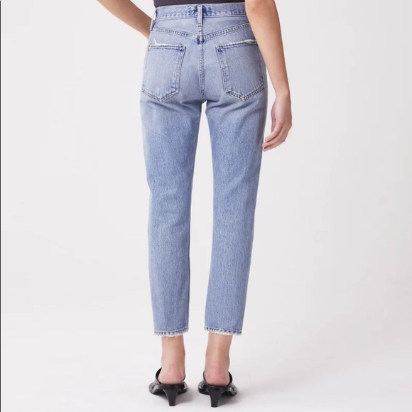 Agolde Riley High Rise Straight Crop NWOT - Picture 4 of 7